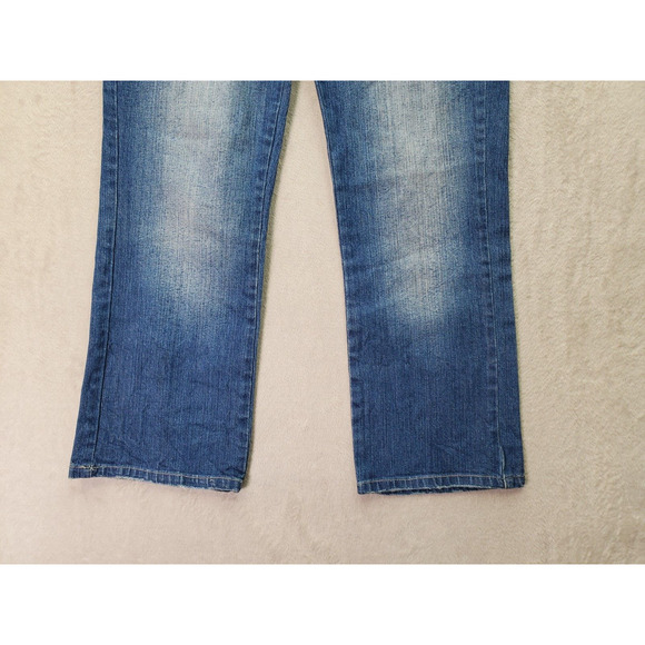 Leo Roma Crop Jeans Women's Size 11 Blue Denim Cotton Flap Pockets Straight Leg - Picture 3 of 7